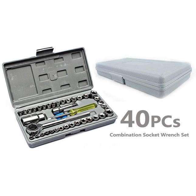 40 Pcs Combination Socket Wrench Set