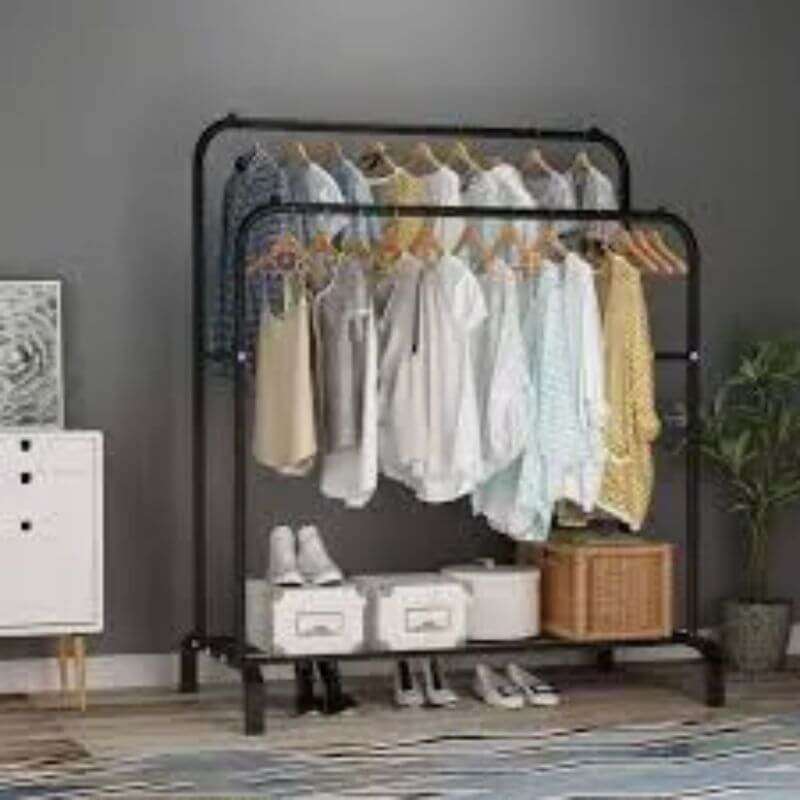 Clothes Hangers with Single Shelf