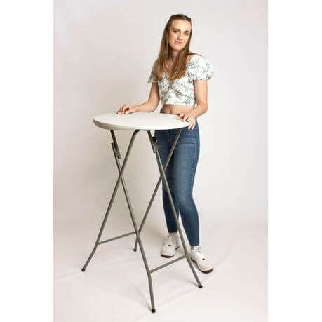 Round 60cm Bar Height 110cm Folding Table