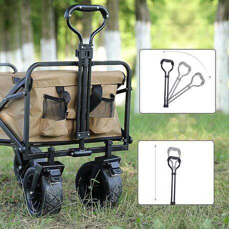 Outdoor Large Capacity Folding Wagon Truck Trolley with Tabletop