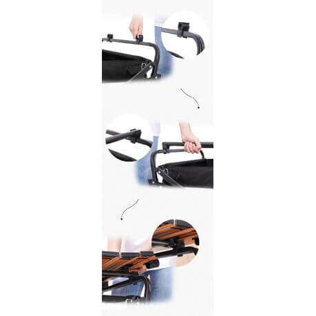 Outdoor Large Capacity Folding Wagon Truck Trolley with Tabletop