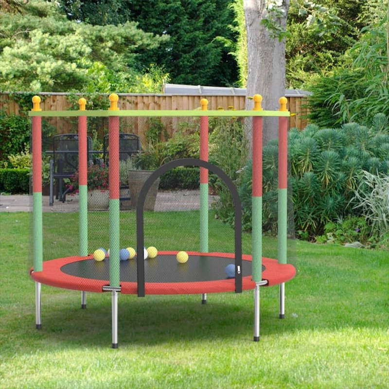 1.4m Kids Trampoline with Safety Net