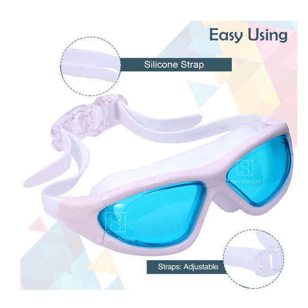 Protective Film Swimming Goggles With Ear Plugs
