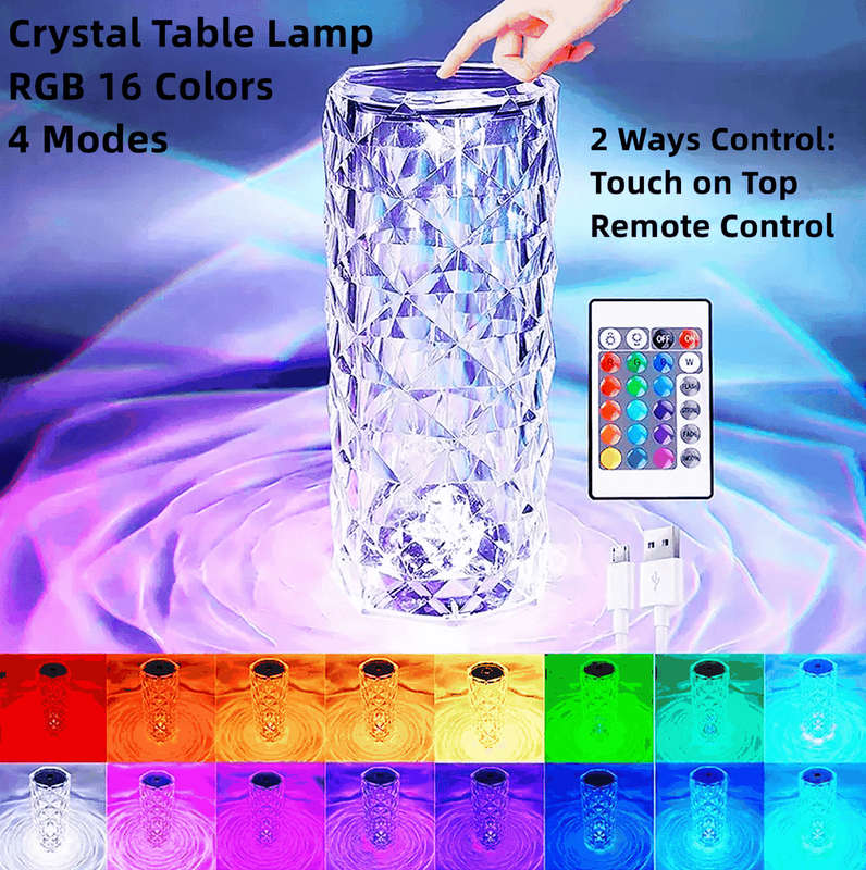 Rose Diamond Table Lamp