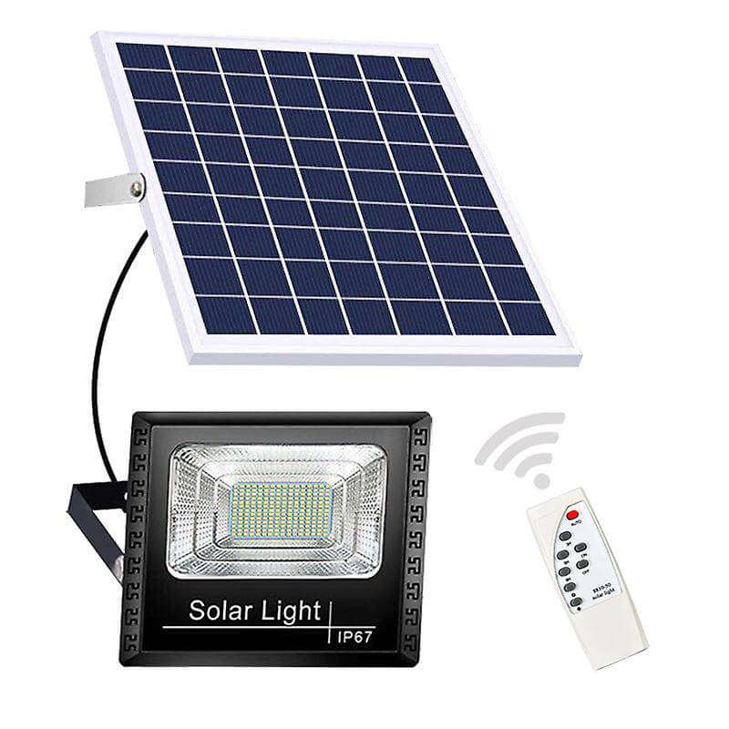 100W Solar Panel and Flood Light