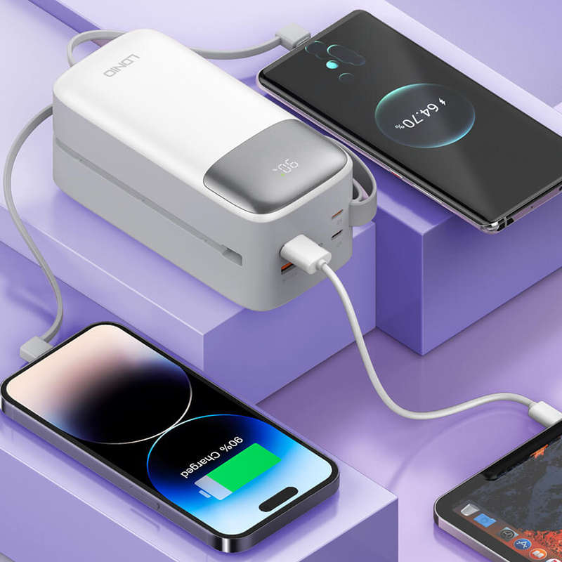 50000mAh Built-in Cable PD 20W Power Bank