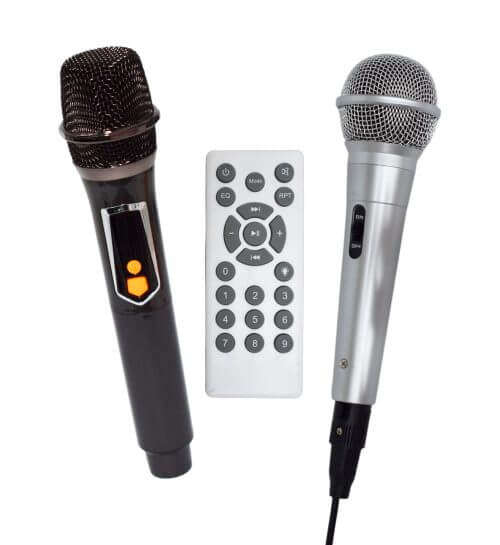 Bluetooth Trolley Speaker 2 Mics and Remote