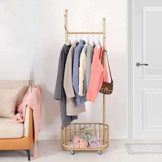 Nordic Clothes Rack on Wheels
