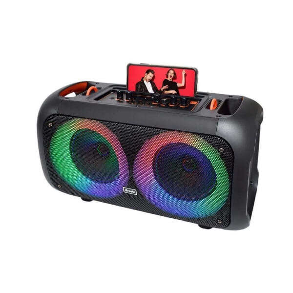 Portable Subwoofer Bluetooth Speaker with Wireless MIC
