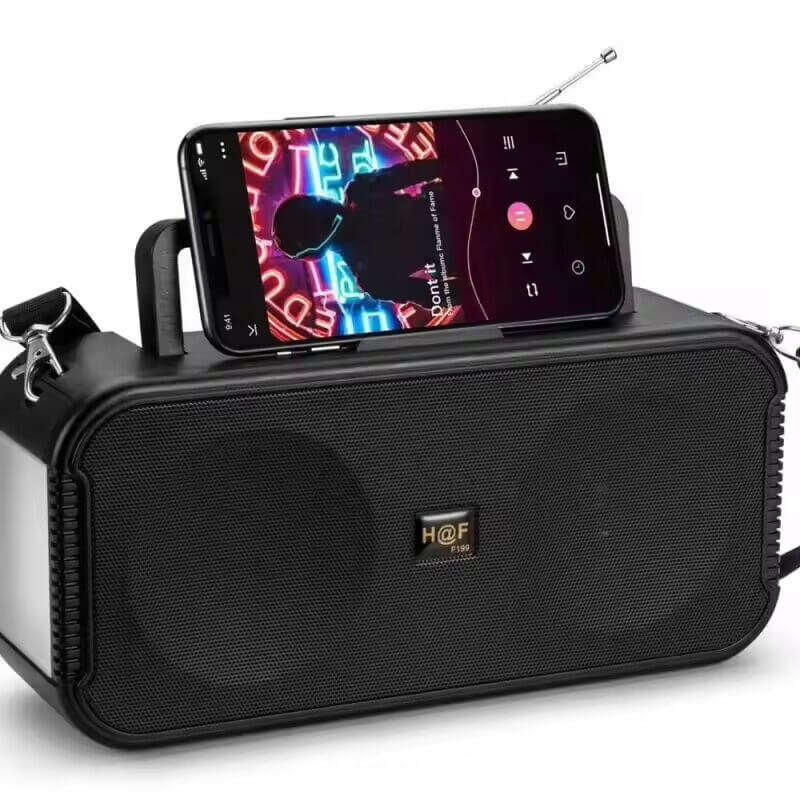 Solar Powered Bluetooth Speaker with Torch Light