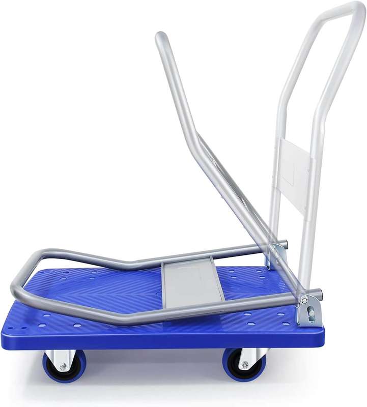 100kg Heavy Weight King Single Platform Trolley 48x68cm