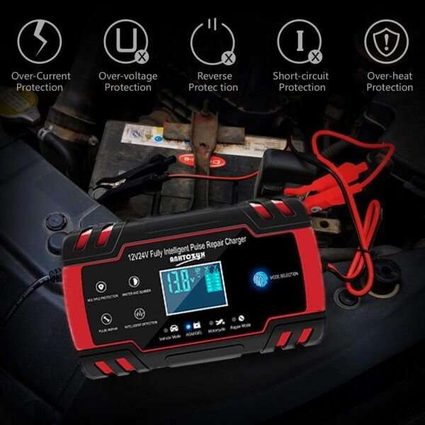 12V/24V 8A Touch Screen Pulse Repair LCD Battery Charger