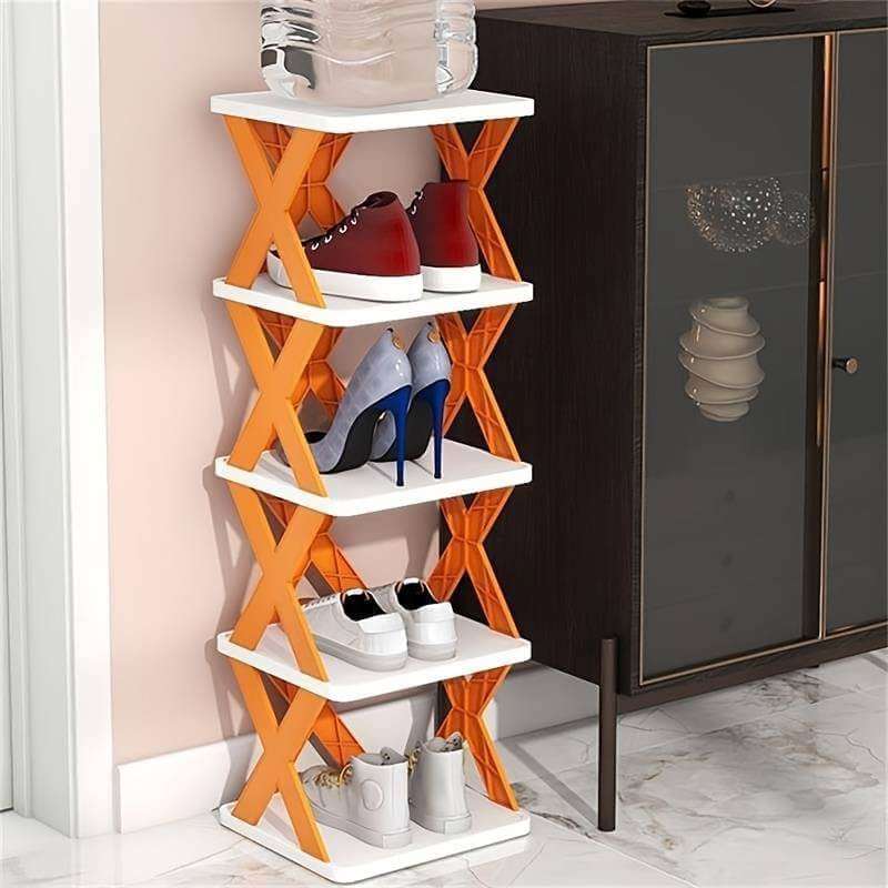 4 Tier Shoe Stackable Storage Rack Organizer