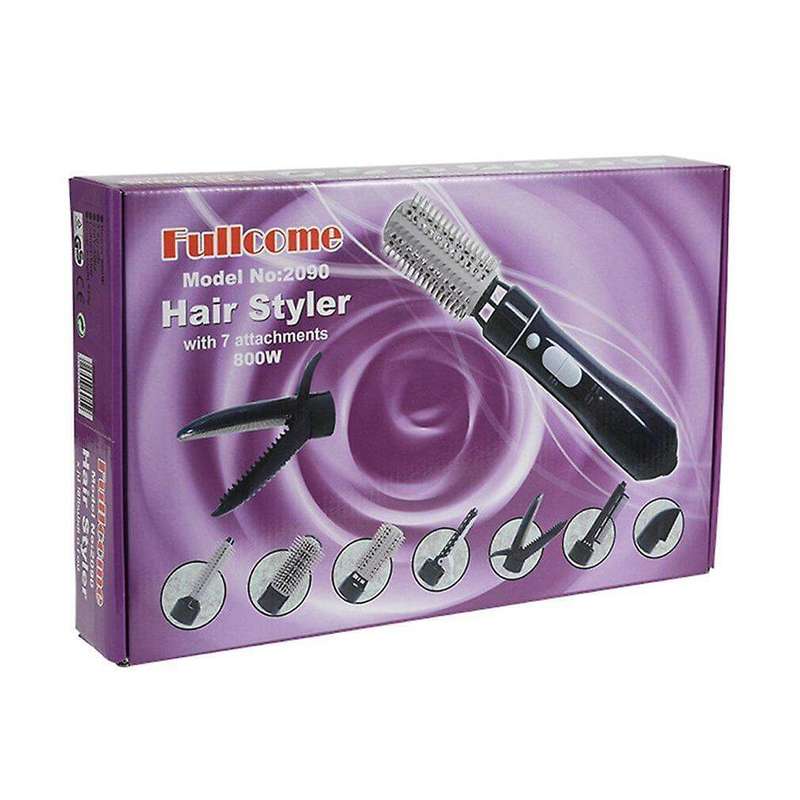 7-in-1 Rechargeable Professional Hair Dryer With Comb Curling Wand