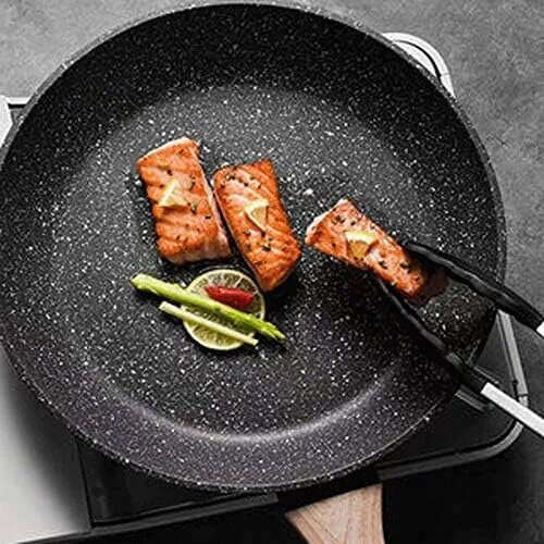 Black Aluminum Non-Stick Frying Pan - 20 cm