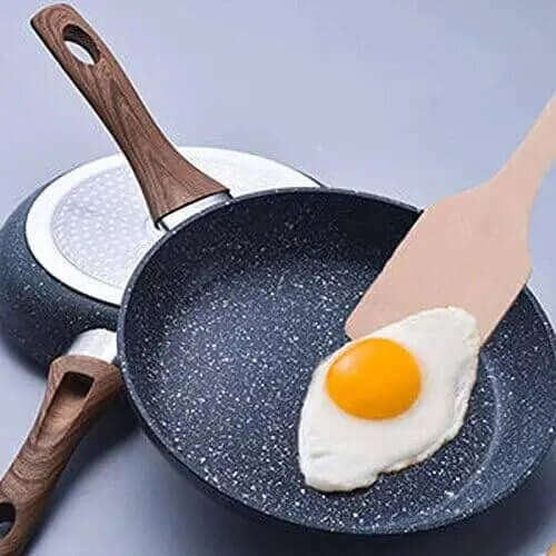 Black Aluminum Non-Stick Frying Pan - 20 cm