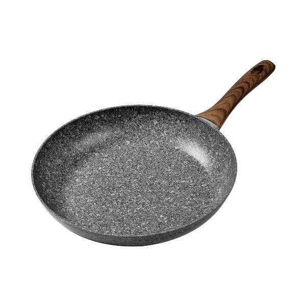 Black Aluminum Non-Stick Frying Pan - 24 cm