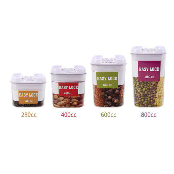 Easy Lock Cereal Containers