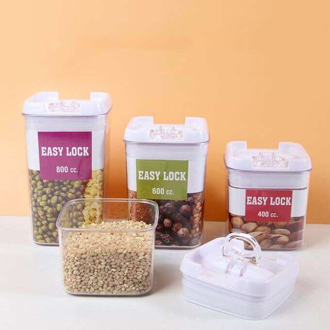 Easy Lock Cereal Containers