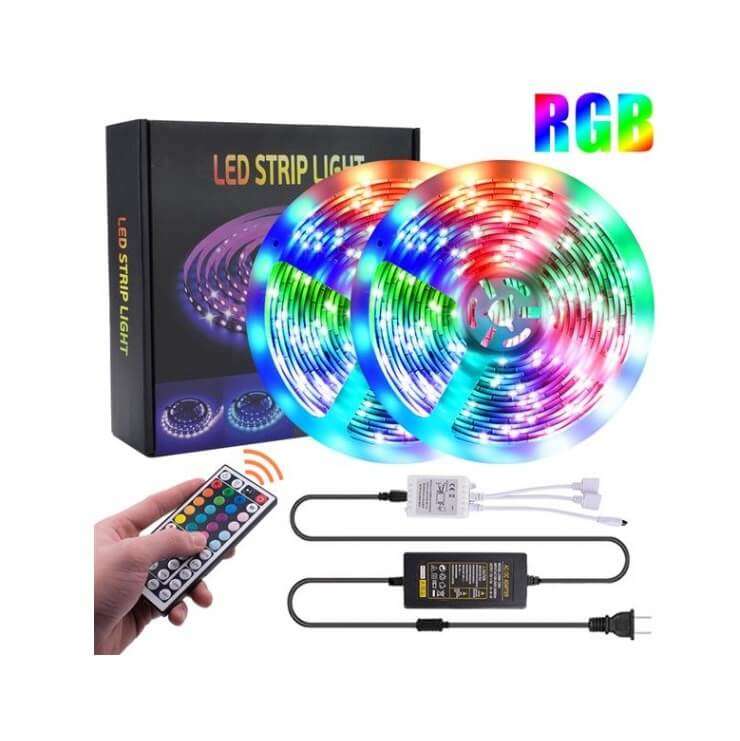 LED Self Adhesive Strip Light With RGB 44 Key Remote Control