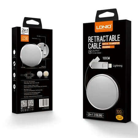 Retractable 2 In 1 Cable