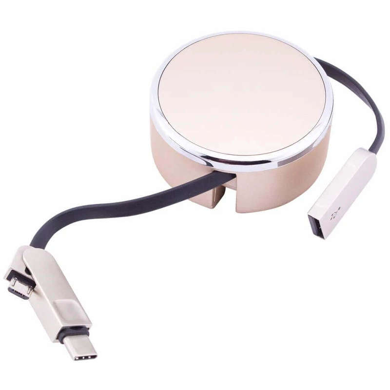 Retractable 2 In 1 Cable
