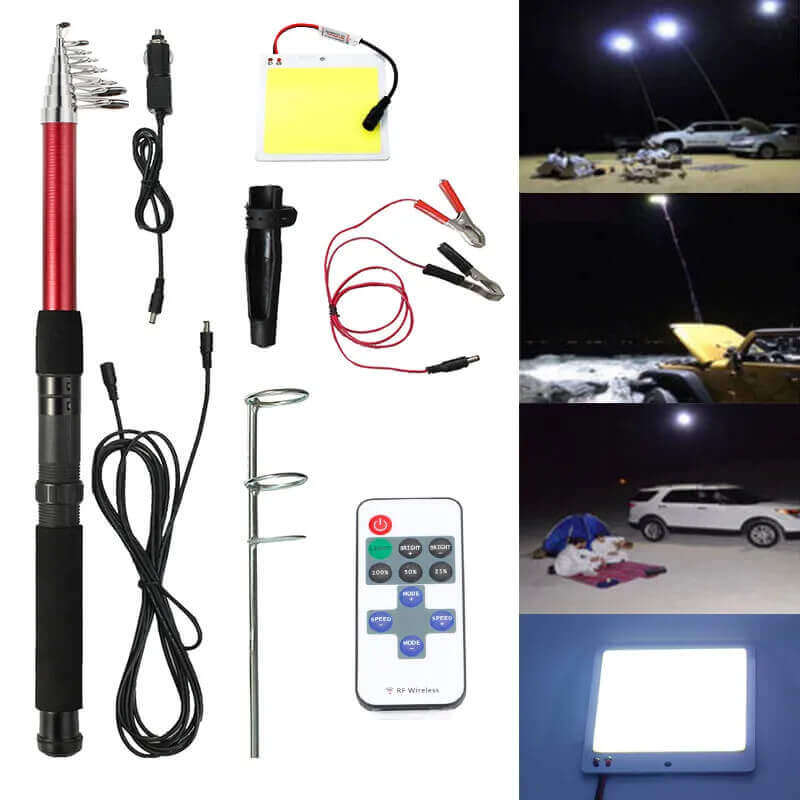 Telescopic COB Rod LED Outdoor Light Lamp