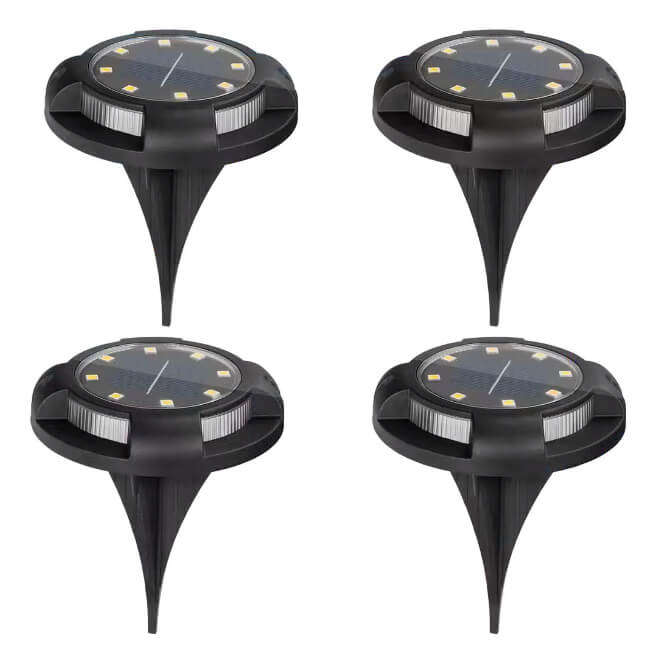 4PCS Outdoor Solar Light RGB Light
