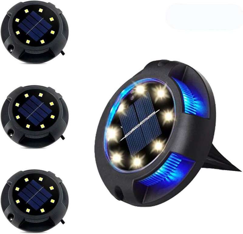 4PCS Outdoor Solar Light RGB Light