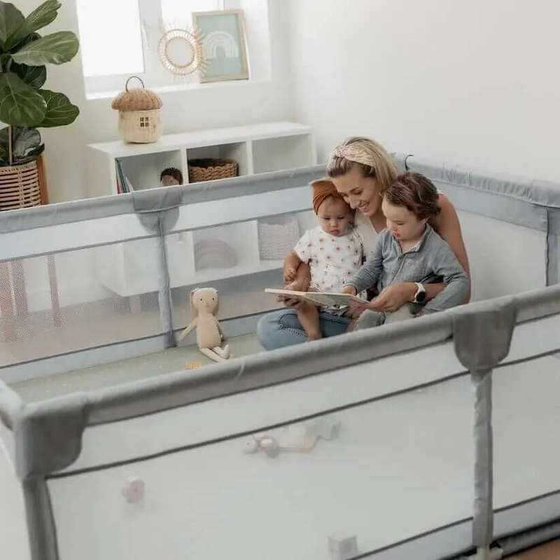 Playpen Fabric with Safety Gate 2m x 1.8m