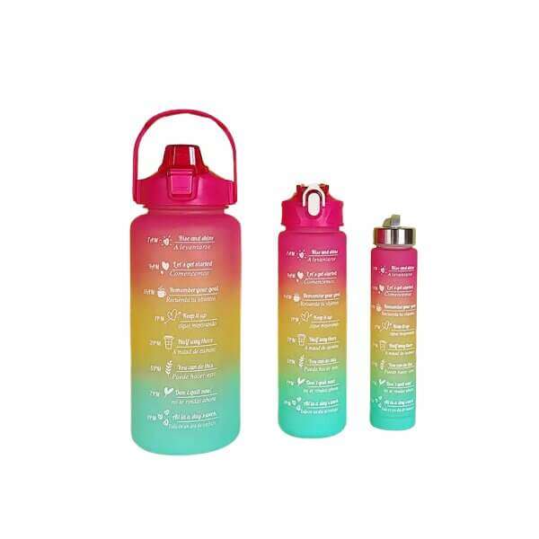 Set of 3 Motivational Water Bottles
