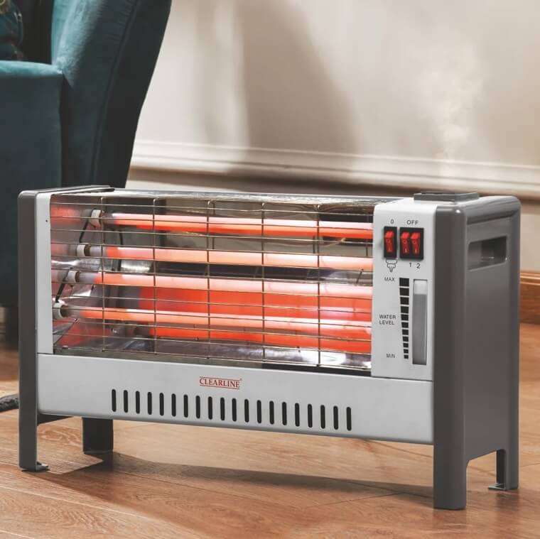 4 Quartz Tubes Heater with Humidifier