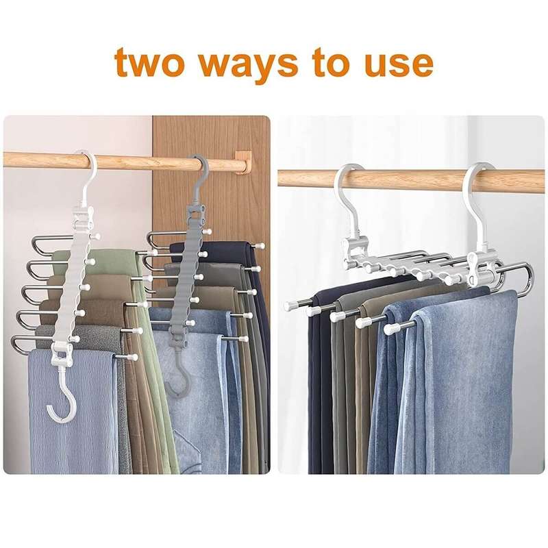 5 Layered Multi Functional Pants Hanger