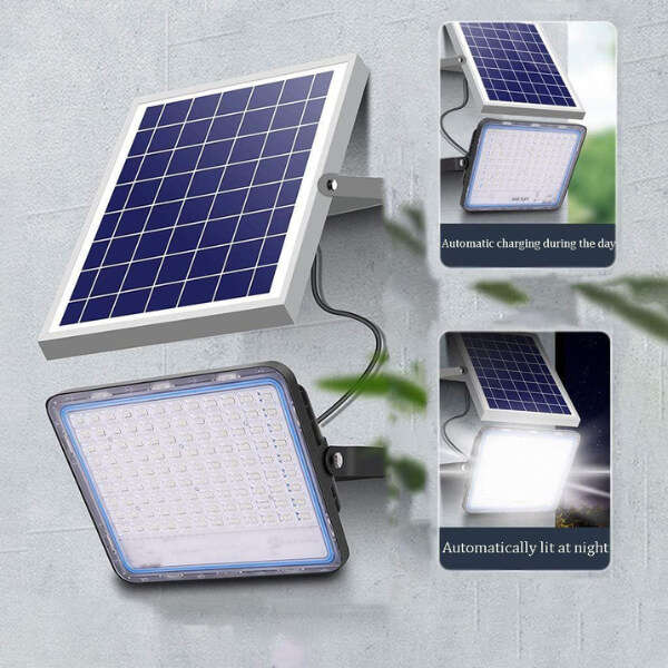 800W Solar Powered LED Flood Light With Panel and Remote