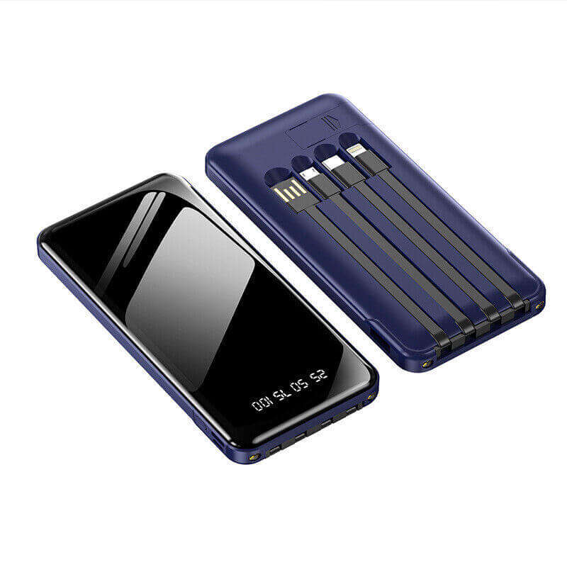 Portable Wired Power Bank Battery