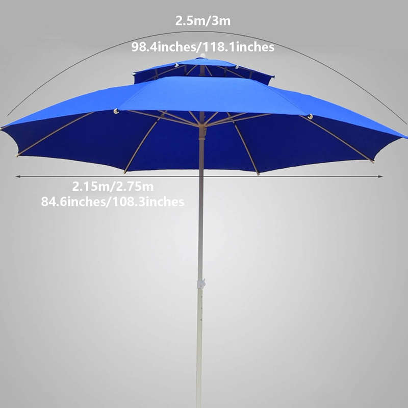 Round Double Top Umbrella