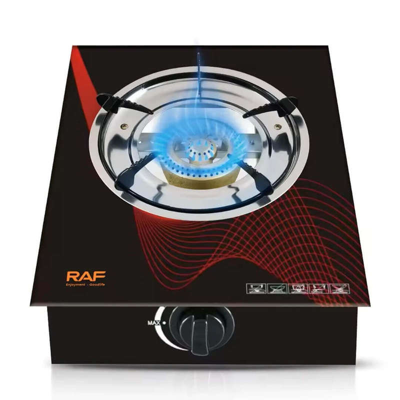 Single Burner Tabletop Gas Cooker with Ceramic Glass Top