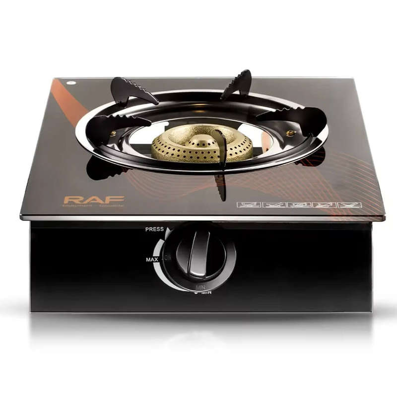 Single Burner Tabletop Gas Cooker with Ceramic Glass Top