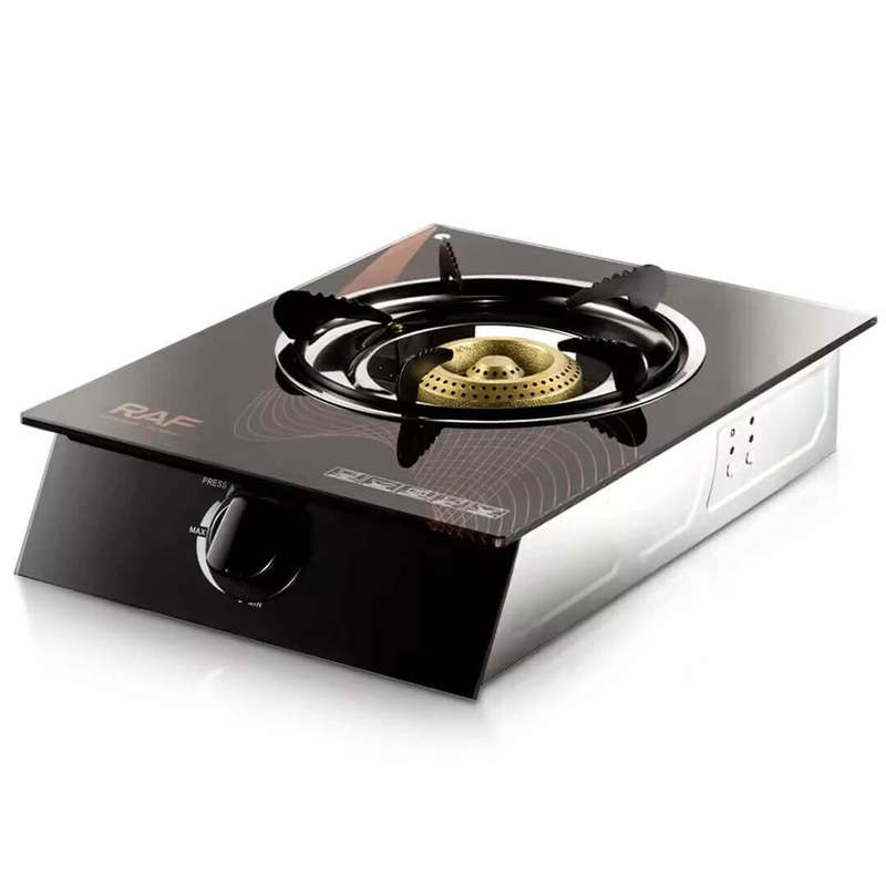 Single Burner Tabletop Gas Cooker with Ceramic Glass Top