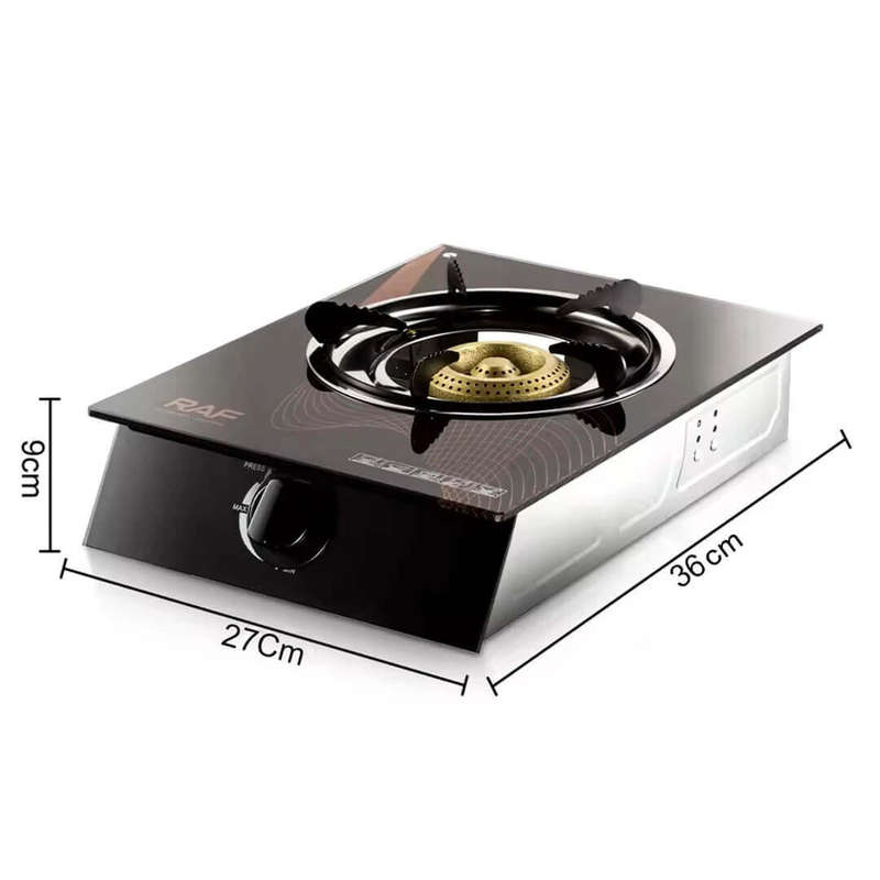Single Burner Tabletop Gas Cooker with Ceramic Glass Top