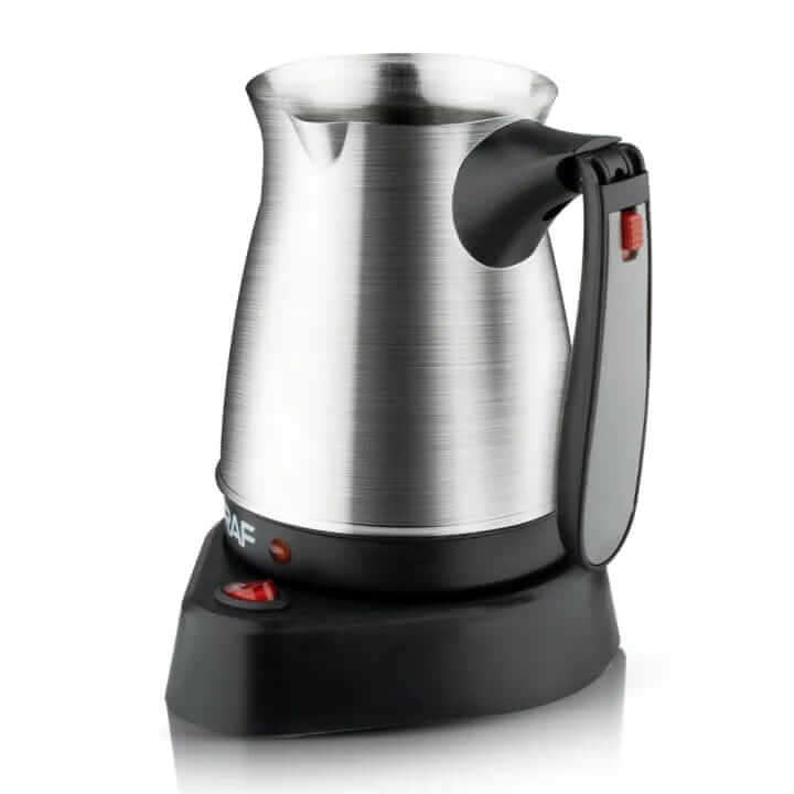 Stainless Steel Electric Coffee Pot With Collapsible Handle