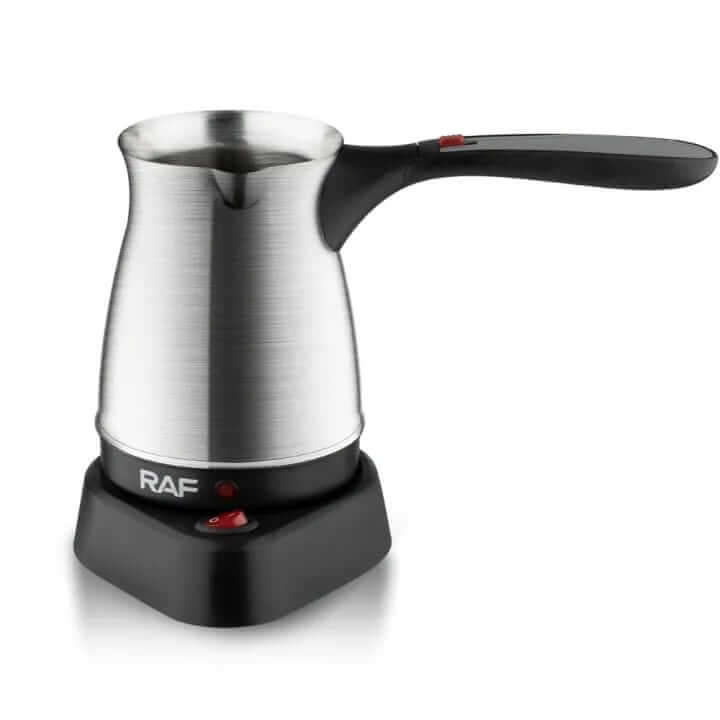 Stainless Steel Electric Coffee Pot With Collapsible Handle