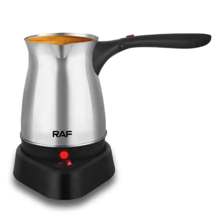 Stainless Steel Electric Coffee Pot With Collapsible Handle
