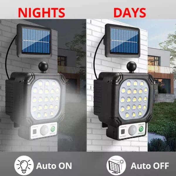 Super Bright Sensor Street Lamp With Solar Panel
