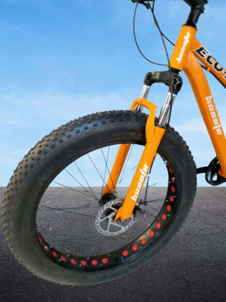 26 inch Large Frame Black Fat Tire Bicycle