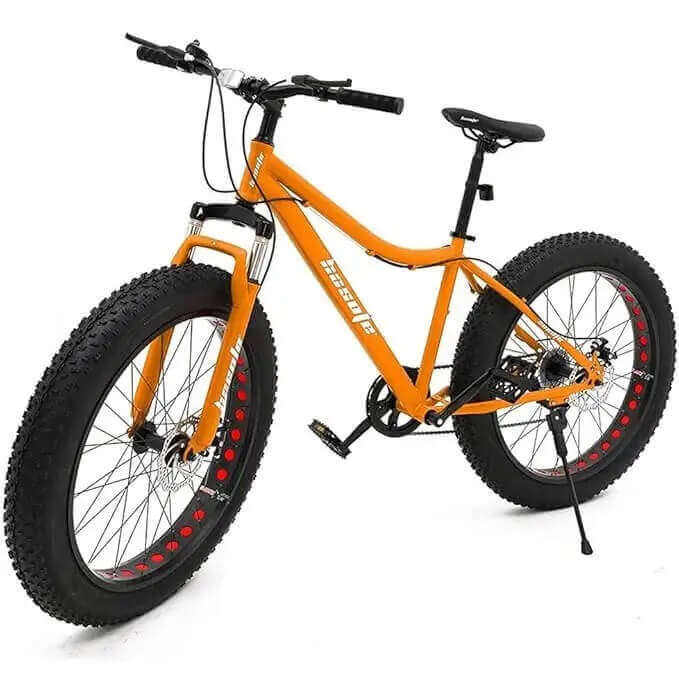 26 inch Large Frame Black Fat Tire Bicycle