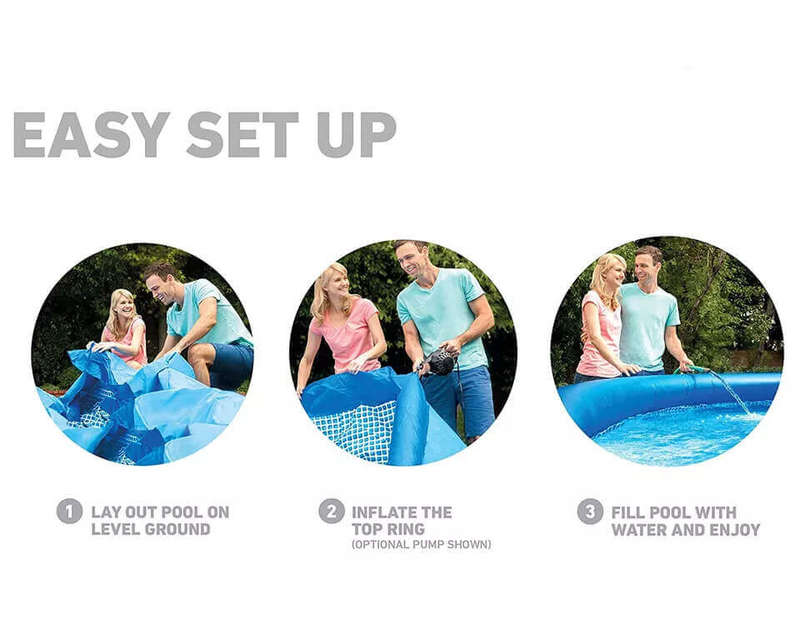 4m Round Inflatable Above Ground Portable Outdoor Family Swimming Pool