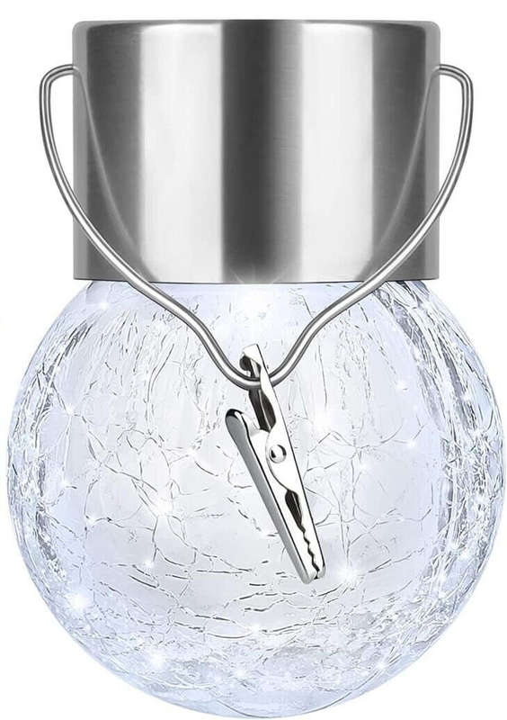 Cracked Glass Solar LED Light