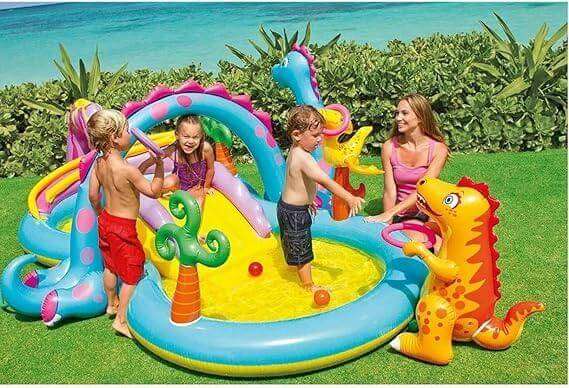 Dinoland Inflatable Kids Swimming Pool
