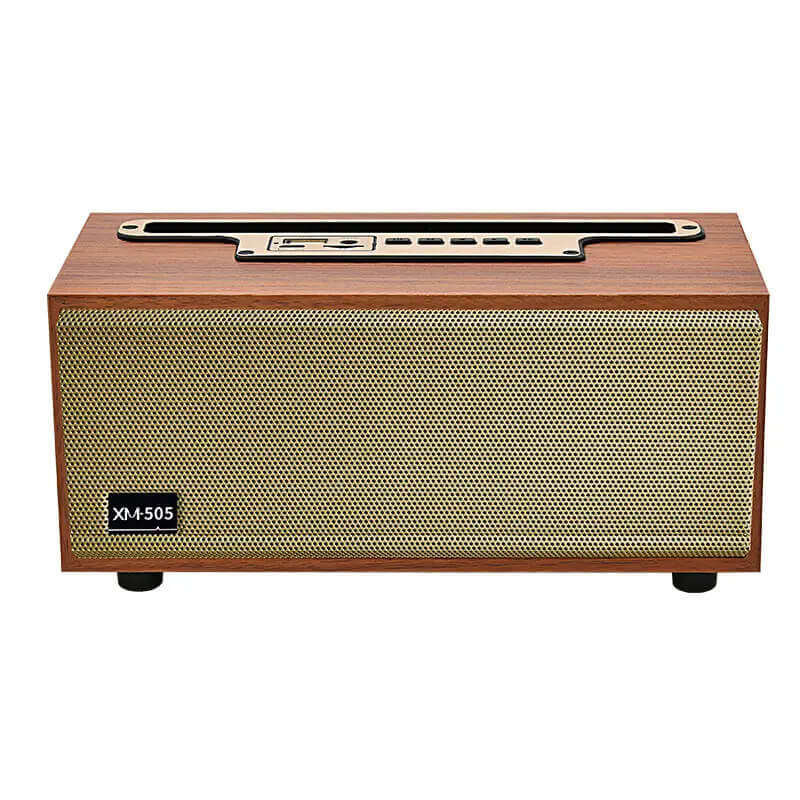 Bluetooth Retro Wooden Speaker With Phone Mount